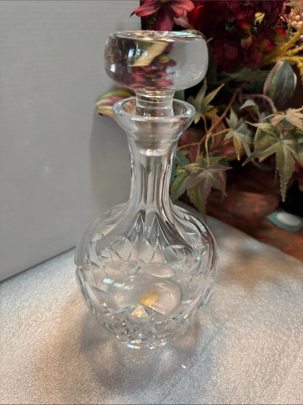 Vintage Atlantis Full Lead Crystal Glass Decanter with Stopper